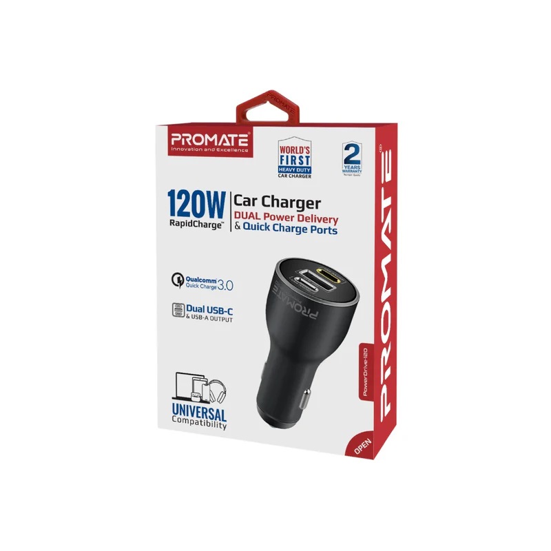 Promate PowerDrive-120 Car Charger 120W