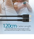 Promate PowerLink-120 USB-C to Lightning Cable