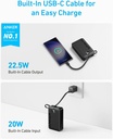 Anker Power Bank 20,000mAh Built-In USB-C
