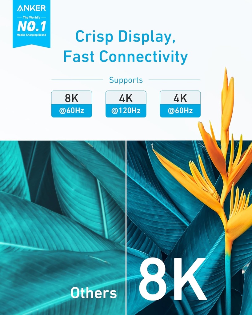 Anker Powerline 8k Hdmi 2.1 Cable 6ft  black