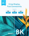 Anker Powerline 8k Hdmi 2.1 Cable 6ft  black