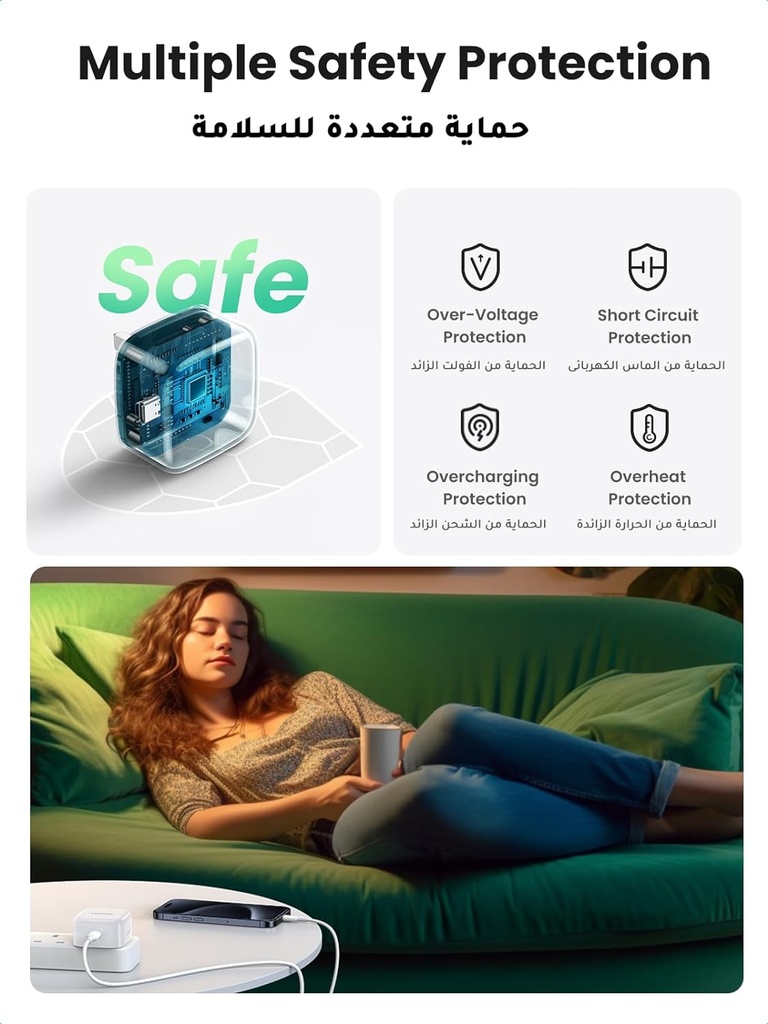 UGREEN 20W PD USB-C Fast Charger UK WH