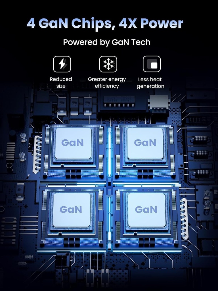 UGREEN 200W GAN 4 USB-C+2 USB-A Desktop PD 3.0 Charger C1/C2 100W Max C3/C4 65W Max A1/A2 22.5 Max B