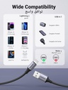 UGREEN USB-A to Lightning MFI Cable Alu Case with Nylon Braided 1m
