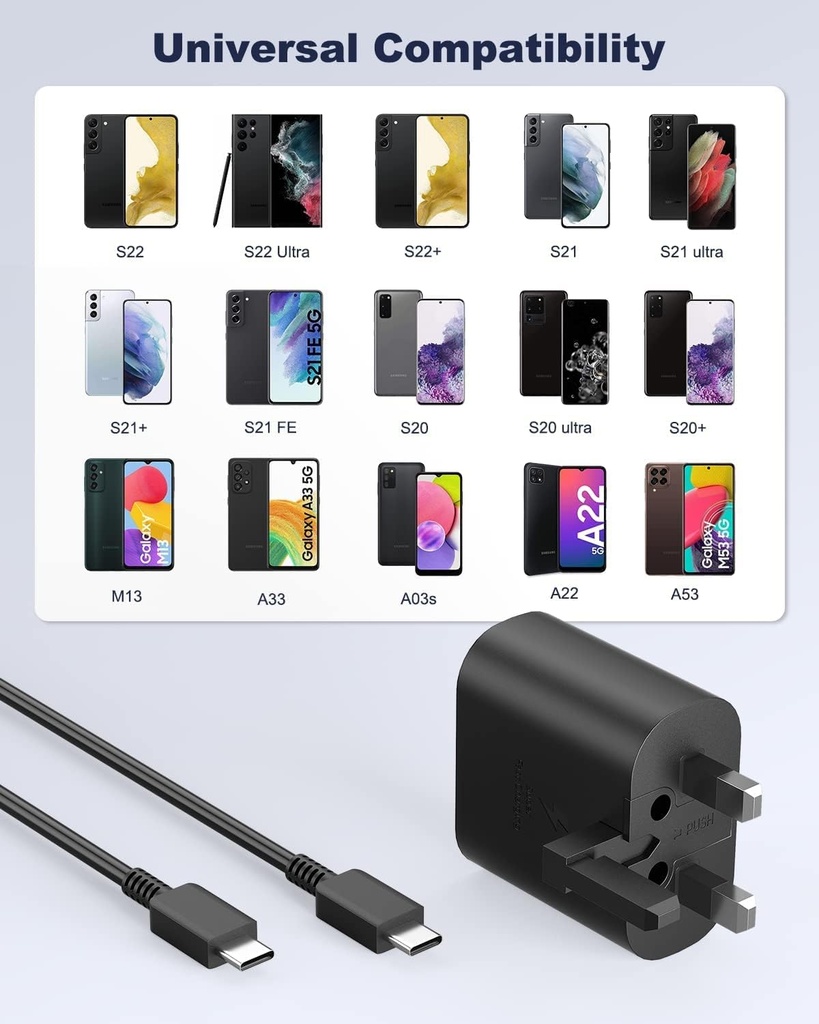 Samsung 25W PD Adapter With USB-C Cable