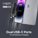 Promate PowerDrive-120 Car Charger 120W