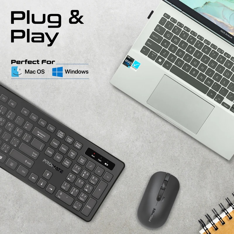 Promate ProCombo-13 Keyboard & Mouse