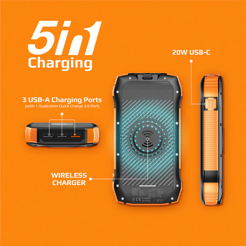 Promate Solartank-20PDQi 20000mAh 20W