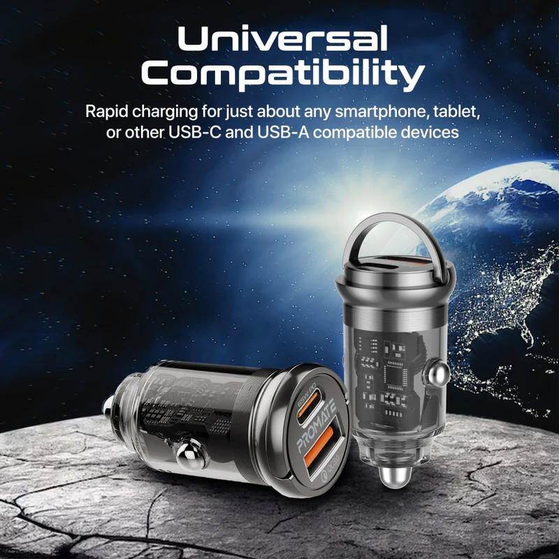 Promate TransDrive-65W Mini Car Charger
