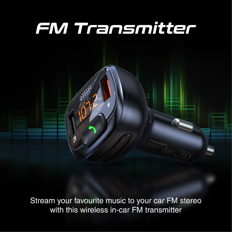 Promate SmarTune-4 Bluetooth FM Transmitter