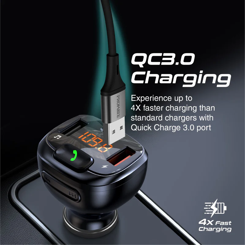 Promate SmarTune-4 Bluetooth FM Transmitter