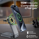 Promate TransFold Black 3-in-1 Transparent Foldable Wireless Charging Station