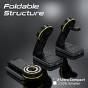 Promate TransFold Black 3-in-1 Transparent Foldable Wireless Charging Station
