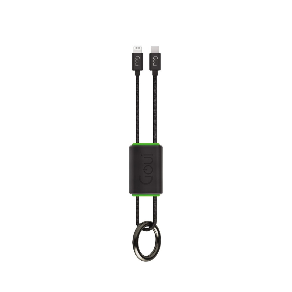 Goui LOCK USB C to Lightning Key Chain Cable (C94) Black