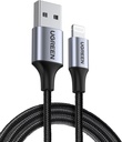 UGREEN USB-A to Lightning MFI Cable Alu Case with Nylon Braided 1m