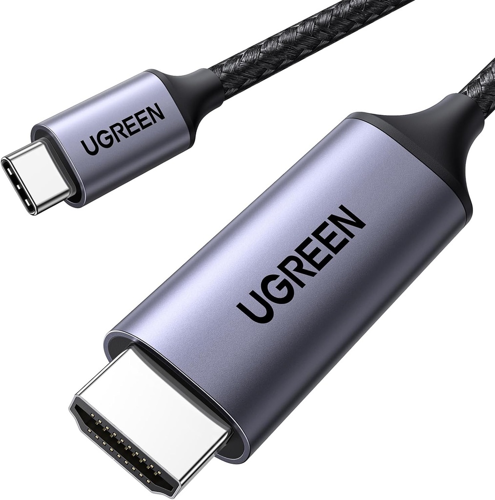 UGREEN USB-C to HDMI Male to Male Cable Aluminum Shell 1.5m Gray Black