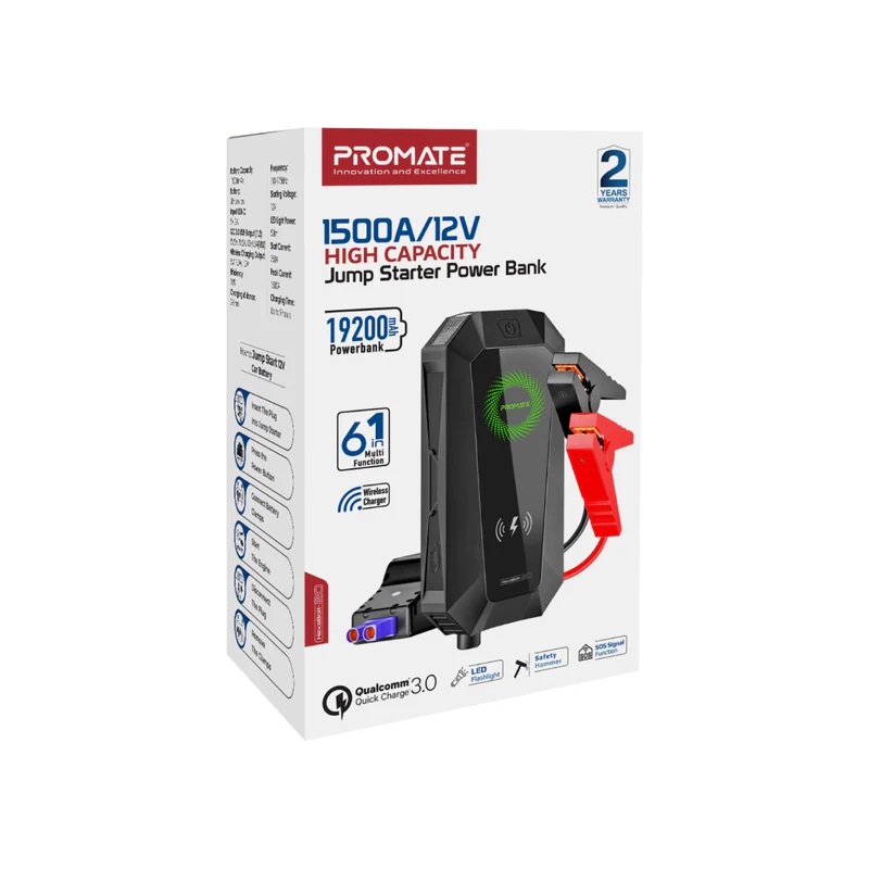 Promate Hexabolt-20 1500A/12VJump Starter