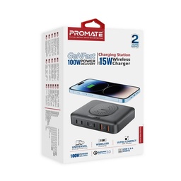 Promate PowerBase  Gan 100 UK 15W