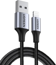 UGREEN USB-A to Lightning MFI Cable Alu Case with Nylon Braided 1m