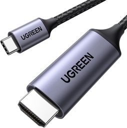 UGREEN USB-C to HDMI Male to Male Cable Aluminum Shell 1.5m Gray Black