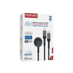 Promate ICharge-Trio 3-in-1USB-C To Lightning & Apple Watch & USB-C