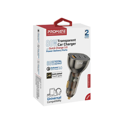 Promate TransDrive-80W Car Charger